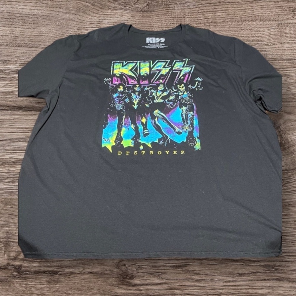 Kiss destroyer Blacklight tour shirt black